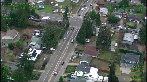 Guardian One helicopter helps track & apprehend suspected car thief in Burien