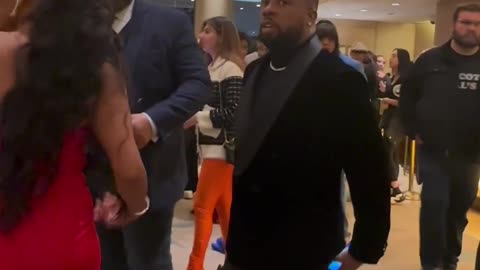 Angela Simmons & Yo Gotti arrives at Clive Davis pre Grammys party / Black Willy Wonka