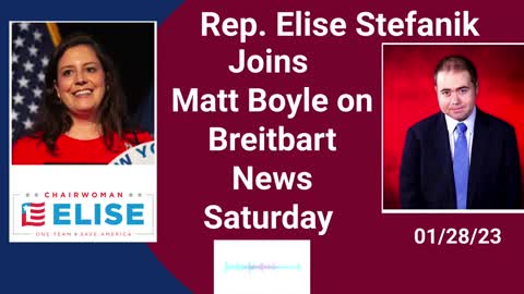 Elise Joins Matt Boyle on Breitbart 01.28.2023