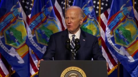 Watch How Joe Biden's Resolve Quickly Changes To Confusion While He Reads His Teleprompter