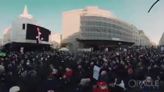 “Take Down the BBC” – Anti-Vaxx Protestors Rally Outside BBC Headquarters