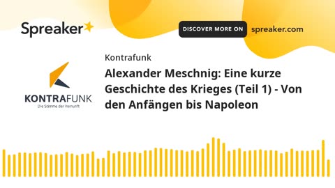 Audimax - Folge 15: Alexander Meschnig: Eine kurze Geschichte des Krieges (Teil 1)