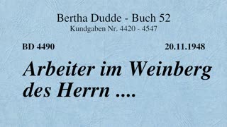 BD 4490 - ARBEITER IM WEINBERG DES HERRN ....