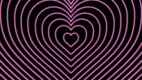 668. Neon Lights Love Heart Tunnel🩷Purple Heart Neon Heart