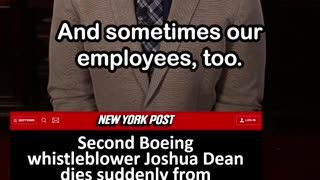 Second Boeing Whistleblower Dies Suddenly from Mysterious Severe Infection