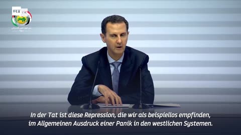 ”Das System ist in Panik" – Assad sieht "Gefahr einer Volksauflehnung" im Westen