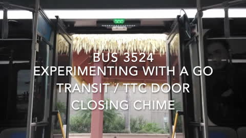 Universal Orlando bus with GO Transit (Toronto) / TTC Door Chime