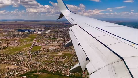 Southwest Airlines landing in Albuquerque International Airport