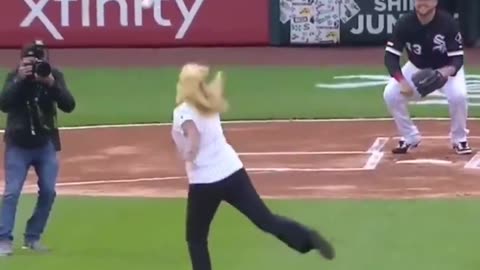 Worst ceremonial first pitch ever
