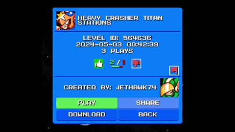 Mega Man Maker Level Highlight: "Heavy Crasher Titan Stations" by JetHawk74