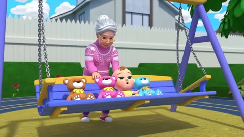 🧸 Teddy plays on the Swing Song