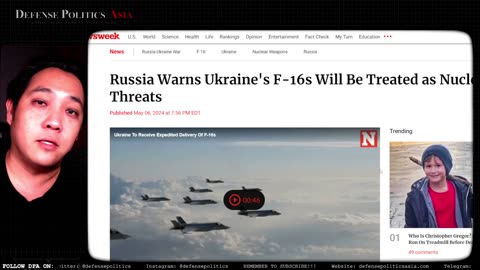 F16 deployment in UKRAINE is a new RED LINE for RUSSIA now?