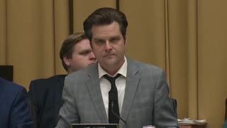 Matt Gaetz during the Weaponization of the Federal Government hearing