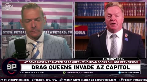 Drag Queens Invade AZ Capitol Mad Hatter Pervert Reads Books On LGBT Perversion