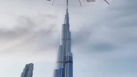 Heavy Rain Hits Dubai: The Largest Umbrella You've Ever Seen!