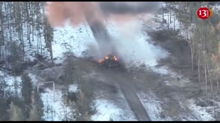 This is how Putin's trusted "Terminator" armored vehicle burns in Luhansk steppes