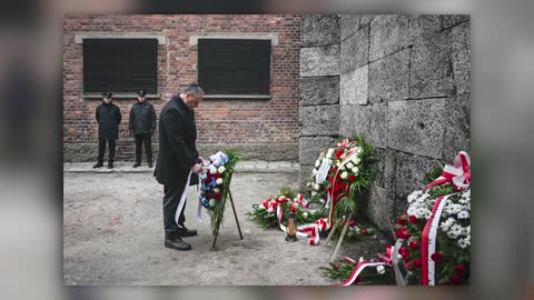 Second Gentleman Douglas Emhoff visits Auschwitz for International Holocaust Remembrance Day