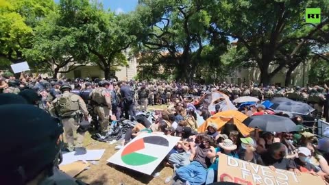 You are not allowed to criticize the Jew Dozens arrested at proPalestine protest at Texas university