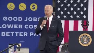 Joe Biden makes a joke about people thinking he's stupid