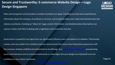 Secure and Trustworthy: E-commerce Website Design — Logo Design Singapore