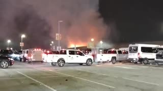 Fire breaks out at Arrowhead Stadium following victory for Kansas City Chiefs