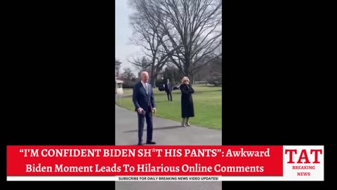 “I’M CONFIDENT BIDEN SH*T HIS PANTS”: Awkward Biden Moment Leads To Hilarious Online Comments