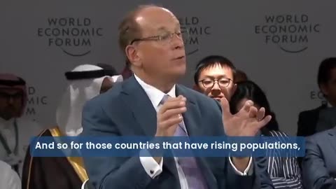 BlackRock CEO explains how the real goal of depopulation