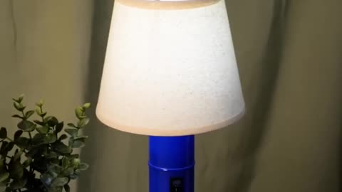A rechargeable lamp from old led-lamp and power bank.