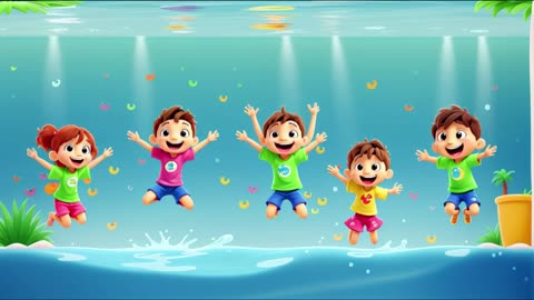 Swimming song | Best English Poems and Rhymes Learning for Kids