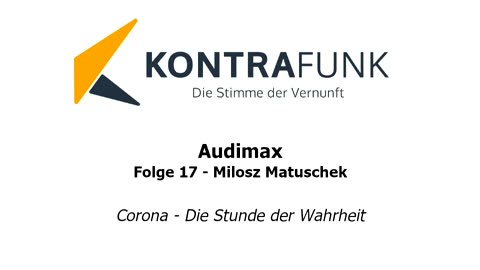 Audimax - Folge 17: Milosz Matuschek: Corona - Die Stunde der Wahrheit