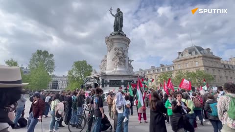 FRANCE: A demonstration in support of Palestine take place in Paris!