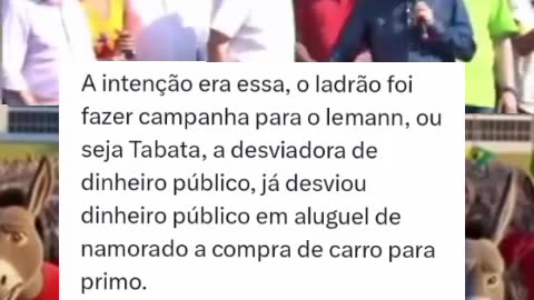 Ele fez campanha foi para o lemann e Tabata, tirou o traficante do PSOL da disputa.