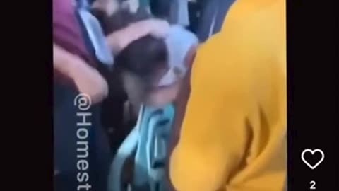 White girl beaten by BLACK boys on bus