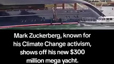 Mark Zuckenberg's mega yacht powered by diesel engines.