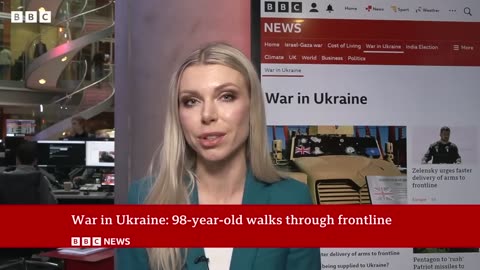Ukraine war: 98-year-old Ukrainian says shewalked miles alone through Russian territory |BBC News