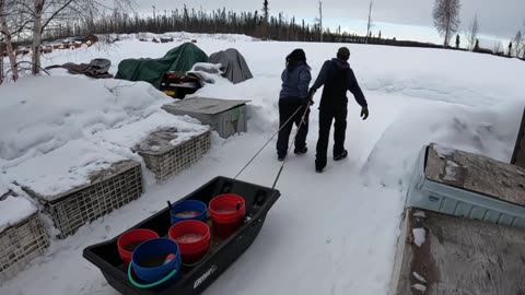 Winter Camping in Alaska with a Sled Dog Team