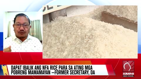 NFA Rice, dapat ibalik para sa mga mamamayan —Former DA Sec. Piñol