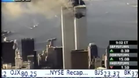 911 A Dramatic Explosion ..... Yes, And Again No Sign Of Any Airplane (CNBC WNBC 'Live' Cut)