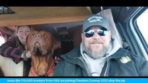 looks like 170,000 truckers from USA are joining Freedom Convoy 2022 stop the jab