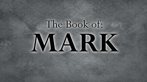 Mark Chapter 1b The Baptism of The Man Yeshua Jesus