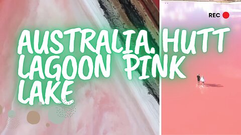 Australia.Hutt Lagoon is a pink lake 🇦🇺