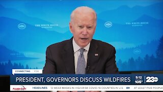 President, governors discuss wildfires