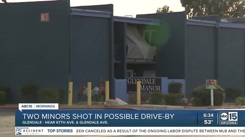 Two minors shot in possible drive-by in Glendale