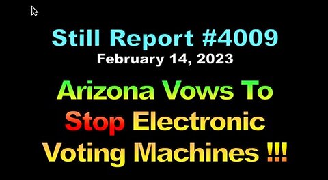 Arizona Vows To Stop Electronic Voting Machines, 4009