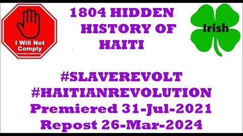 1804 THE HIDDEN HISTORY OF HAITI #SLAVEREVOLT #HAITIANREVOLUTION E