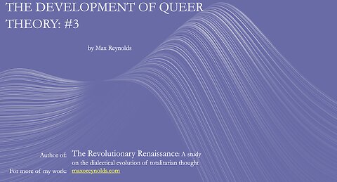 The Development of Queer Theory (3/4)