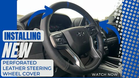Installing New Perforated Leather Steering Wheel Cover (From East Detailing)