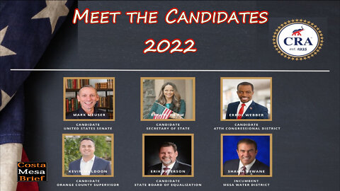 Meet the Candidates 2022 - Episode 1