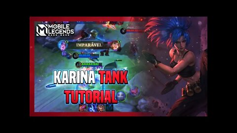 APRENDA KARINA TANK | GAMEPLAY EXPLICATIVA + BUILD | MLBB