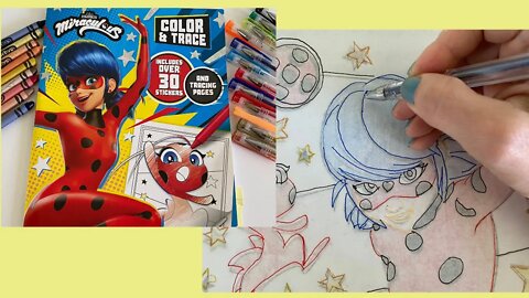 MIRACULOUS LADYBUG COLORING TRACING STICKERS ACTIVITY READ ALOUD